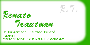 renato trautman business card