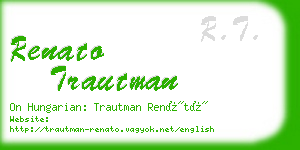 renato trautman business card